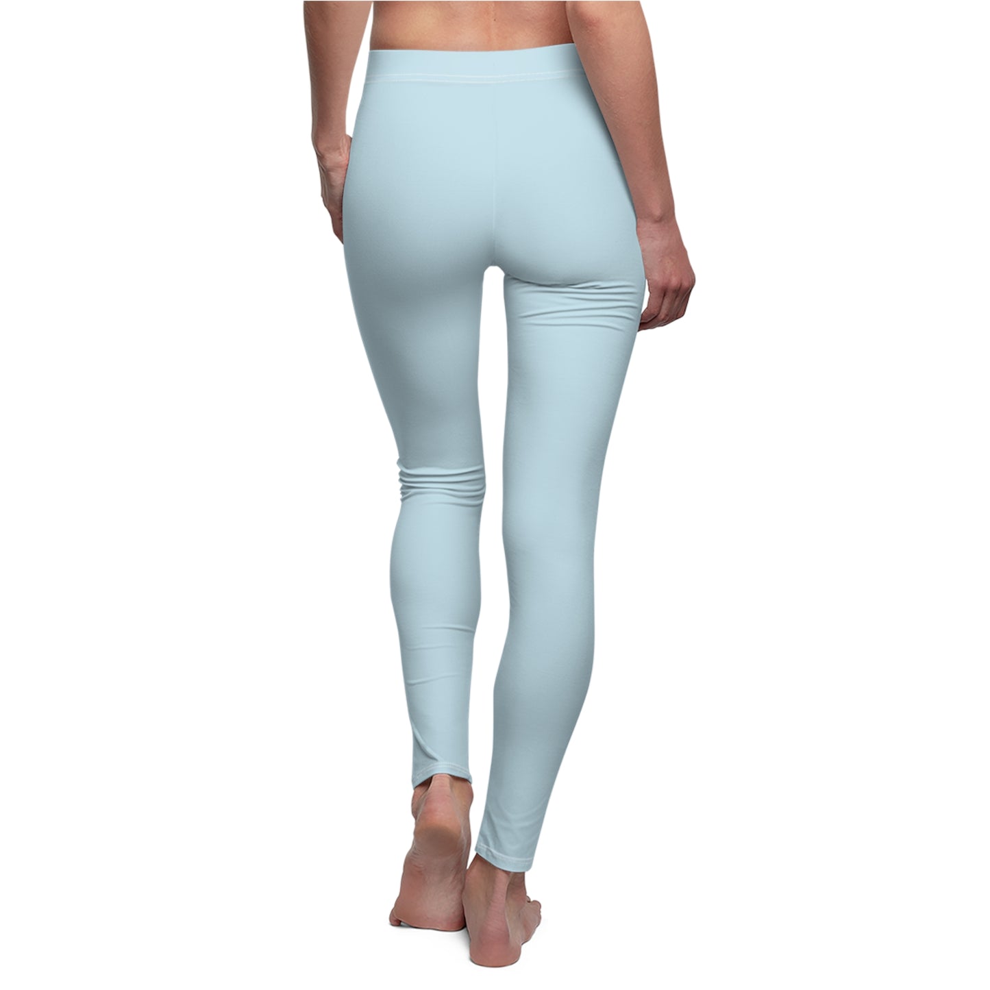 Pastel Light Blue Luxe Leggings – Soft, Stretchy