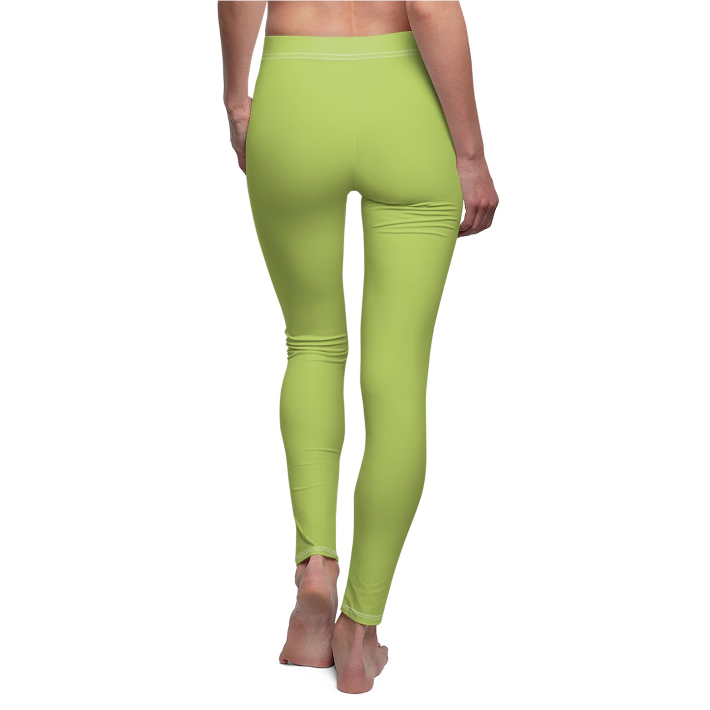 Vibrant Green Luxe Leggings – Soft, Stretchy