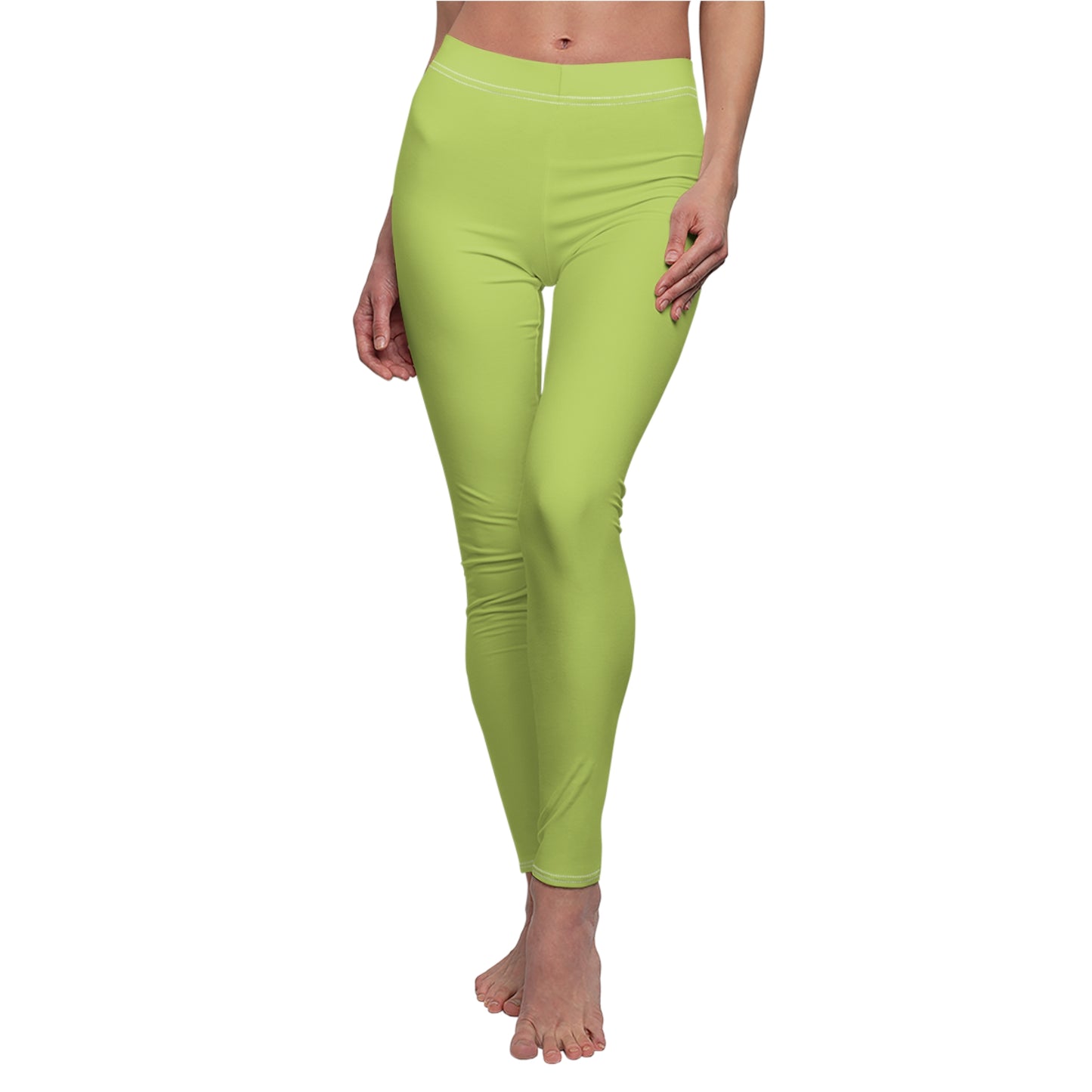 Vibrant Green Luxe Leggings – Soft, Stretchy