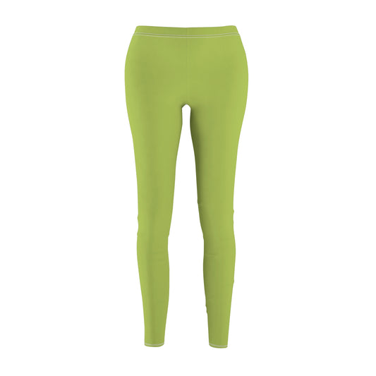 Vibrant Green Luxe Leggings – Soft, Stretchy