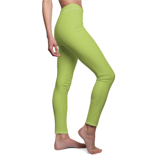 Vibrant Green Luxe Leggings – Soft, Stretchy