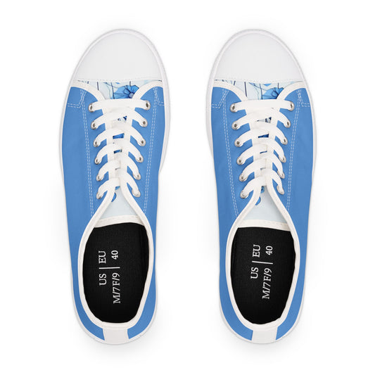 Blue Blossom Sneakers – Chic, Lightweight