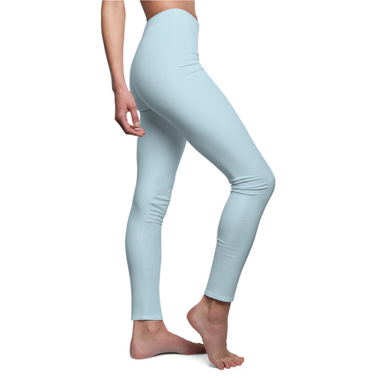 Pastel Light Blue Luxe Leggings – Soft, Stretchy